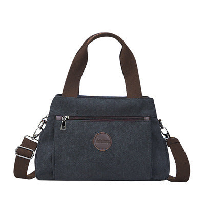 Multi-compartment canvas bag