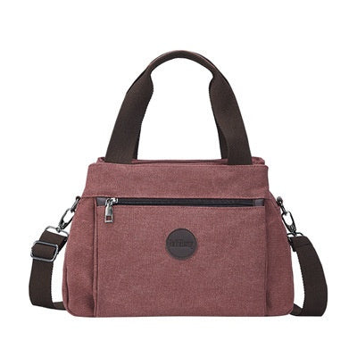 Multi-compartment canvas bag