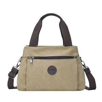 Multi-compartment canvas bag