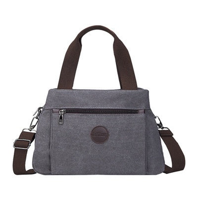 Multi-compartment canvas bag