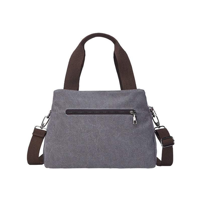 Multi-compartment canvas bag